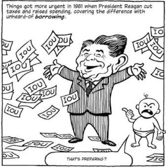 Reagan borrowing, from Economix